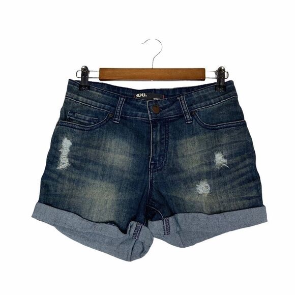 BDG | The Shortie Denim Distress Shorts - Picture 1 of 5